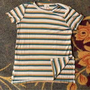 UO short sleeve t shirt. Size small blue orange and cream